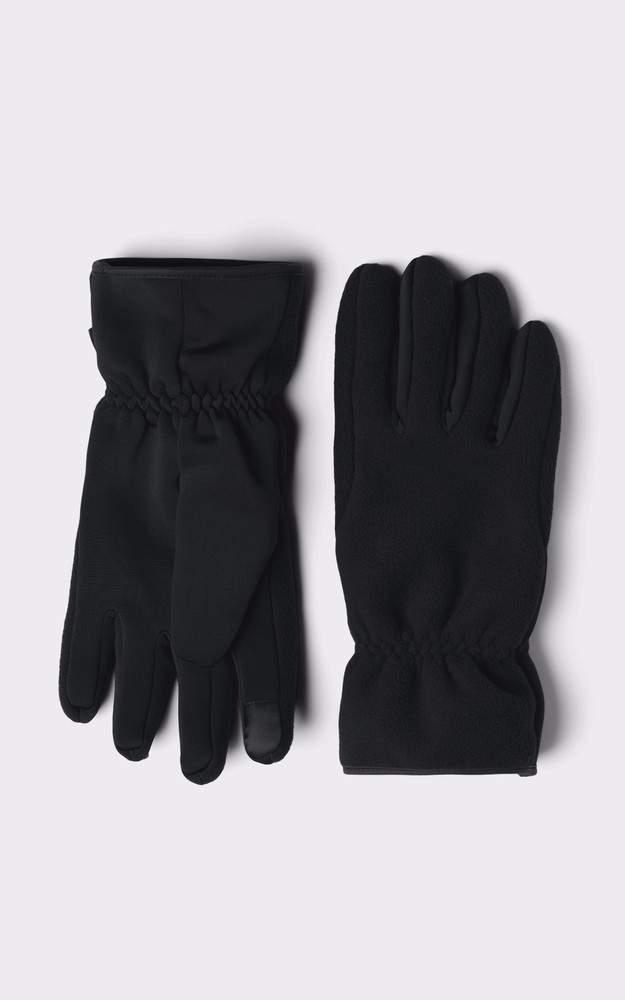 la canadienne Gants en polaire noir