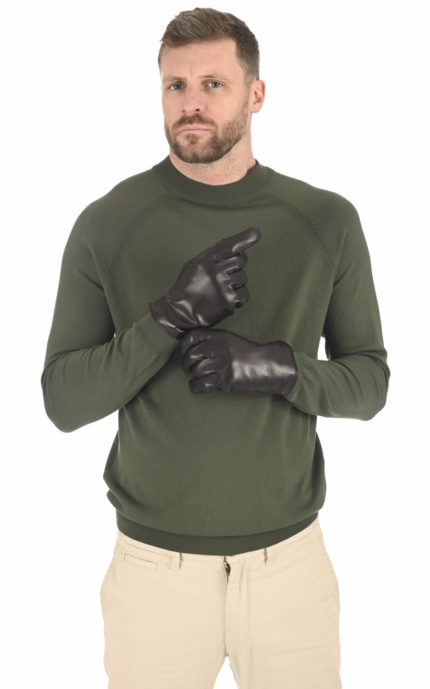 la canadienne Gants souples agneau noir