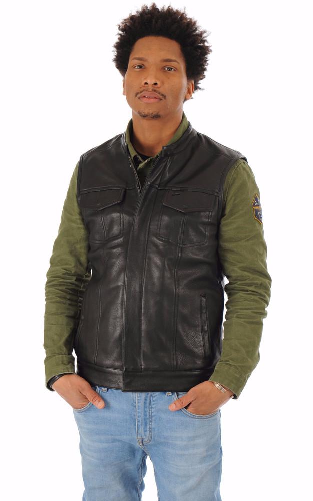 La Canadienne Gilet Biker Hot Road Cuir