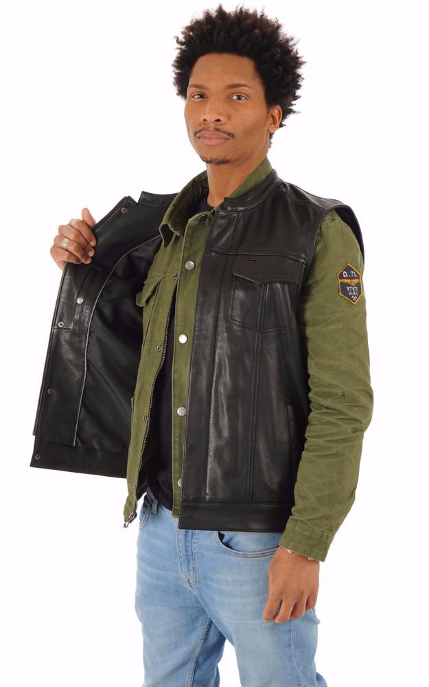 La Canadienne Gilet Biker Hot Road Cuir