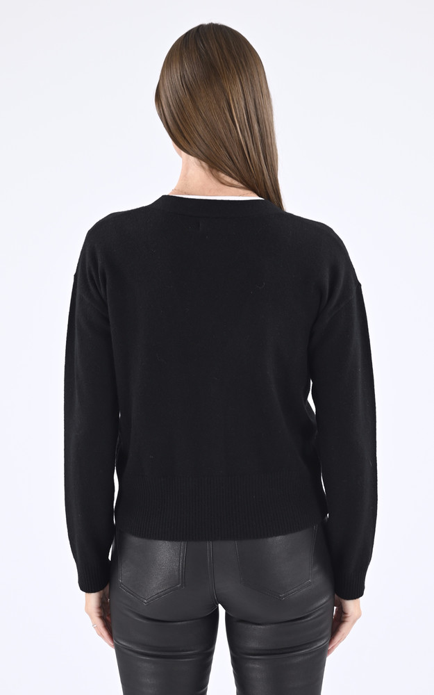 La Canadienne Gilet Cachemire Noir