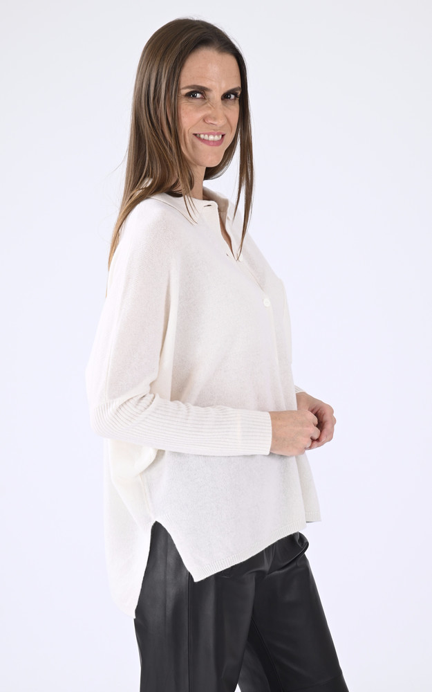 La Canadienne Gilet Chic Cachemire écru