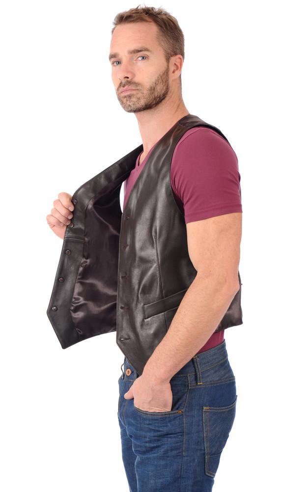 La Canadienne Gilet Cuir Homme