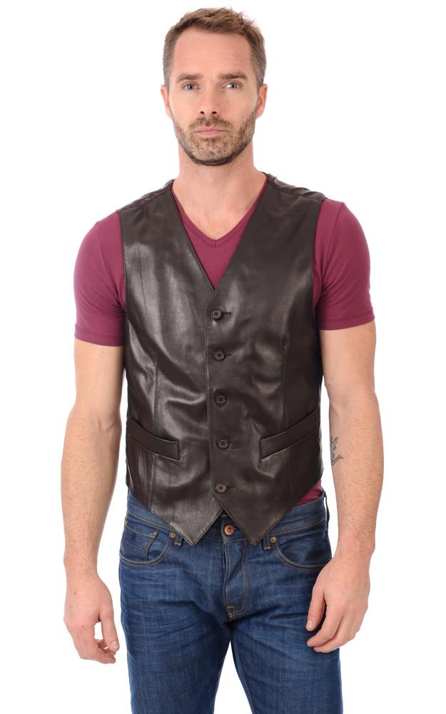 la canadienne Gilet Cuir Homme