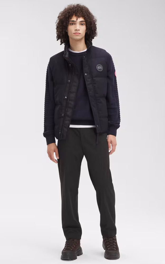 La Canadienne Gilet Garson Black Label Bleu