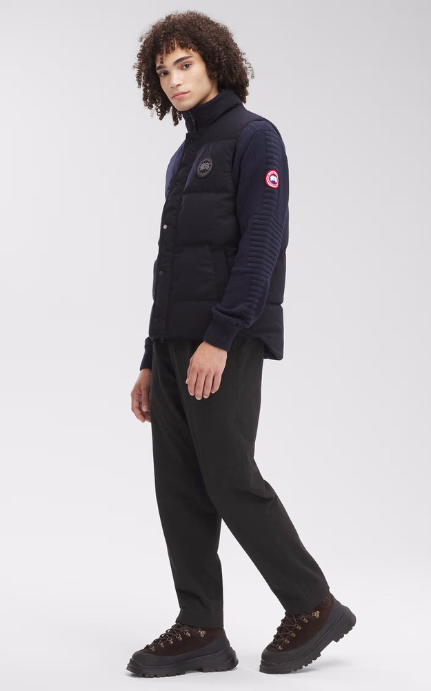 La Canadienne Gilet Garson Black Label Bleu