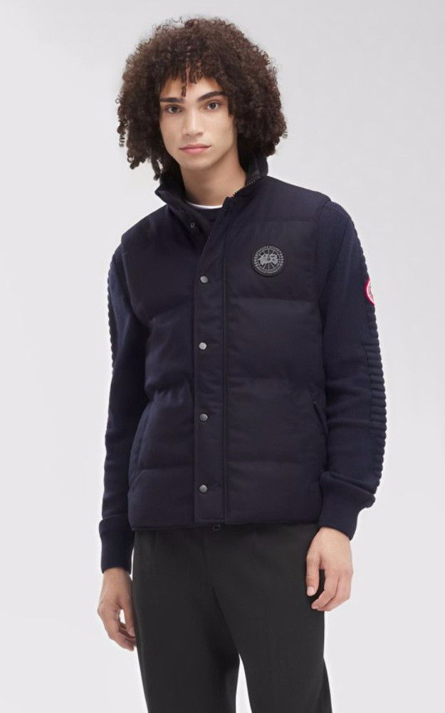 la canadienne Gilet Garson Black label bleu