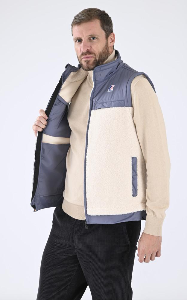 La Canadienne Gilet Jile Orsetto Mixte Bleu Gris