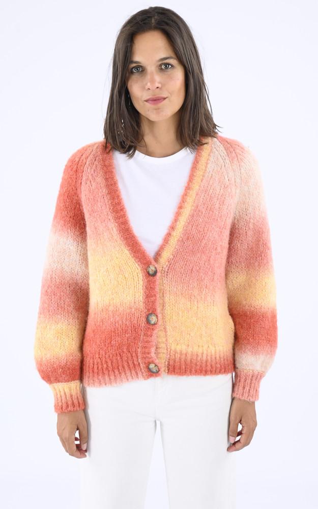 la canadienne Gilet laine et alpaga orange