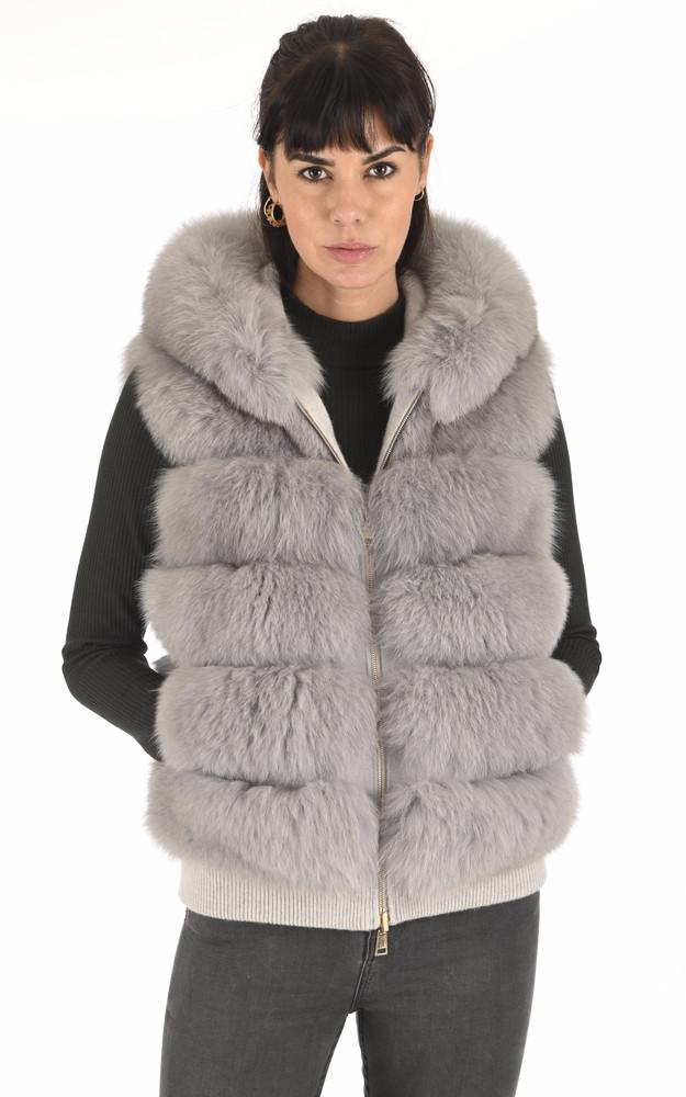La Canadienne Gilet Réversible Renard Gris