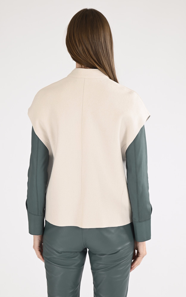 La Canadienne Gilet Sans Manches Laine Zelie Beige
