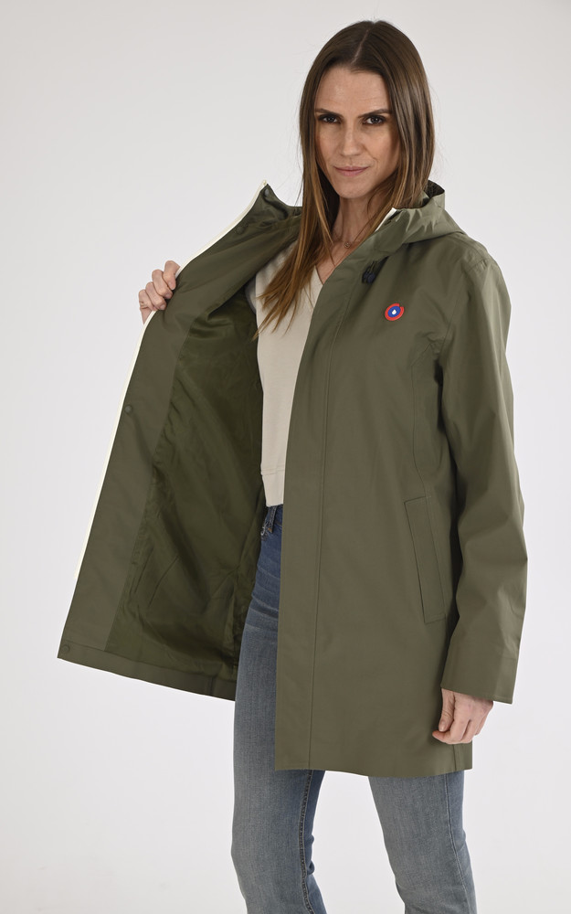 La Canadienne Imperméable Mixte Beaubourg Kaki