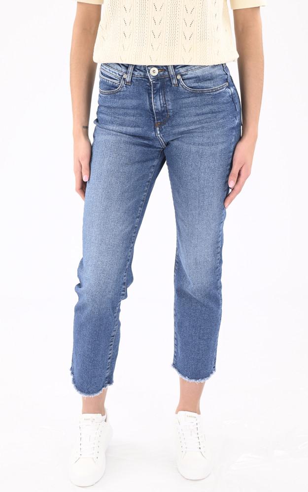 la canadienne Jean droit Salomé bleu