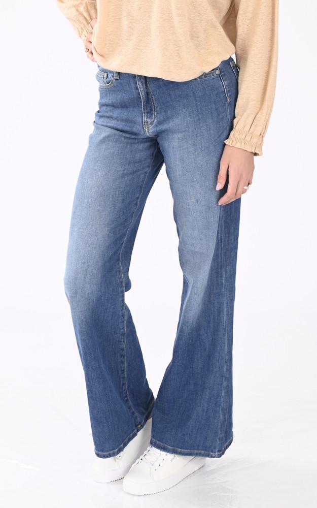 la canadienne Jeans flare Tiago bleu