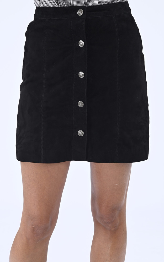 La Canadienne Jupe Trapèze Velours Noire