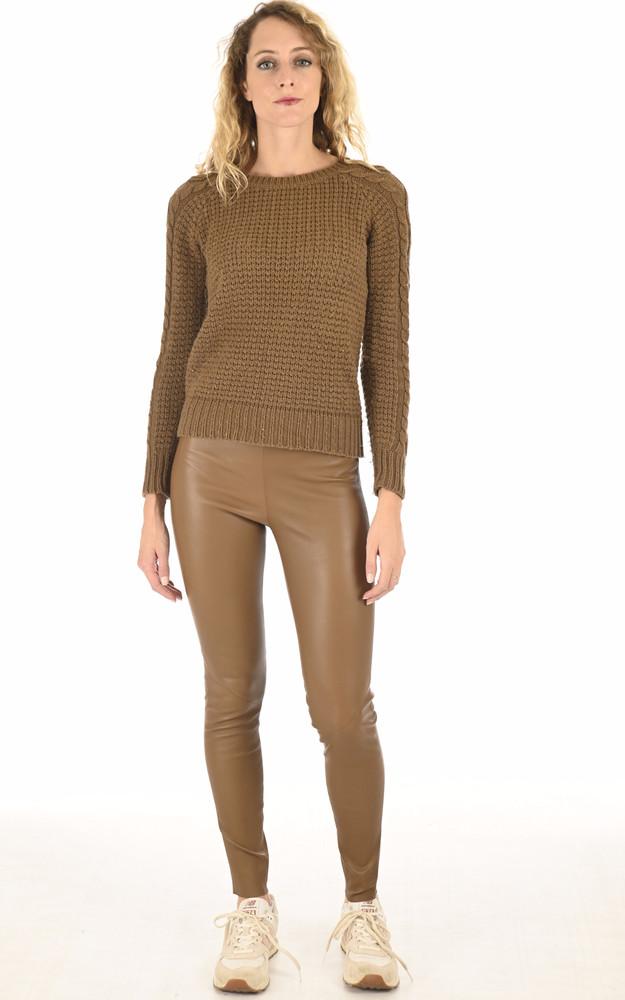 La Canadienne Legging Magnolia Agneau Camel