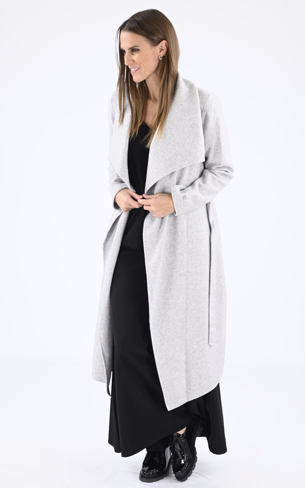 la canadienne Long manteau laine gris