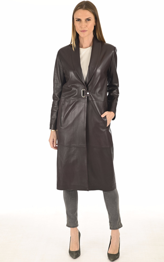 la canadienne Longue veste agneau lie de vin