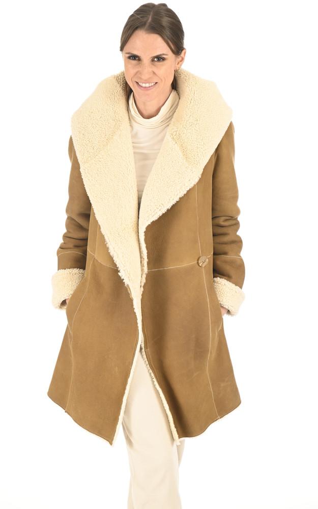 La Canadienne Manteau Agneau Merinillo Camel