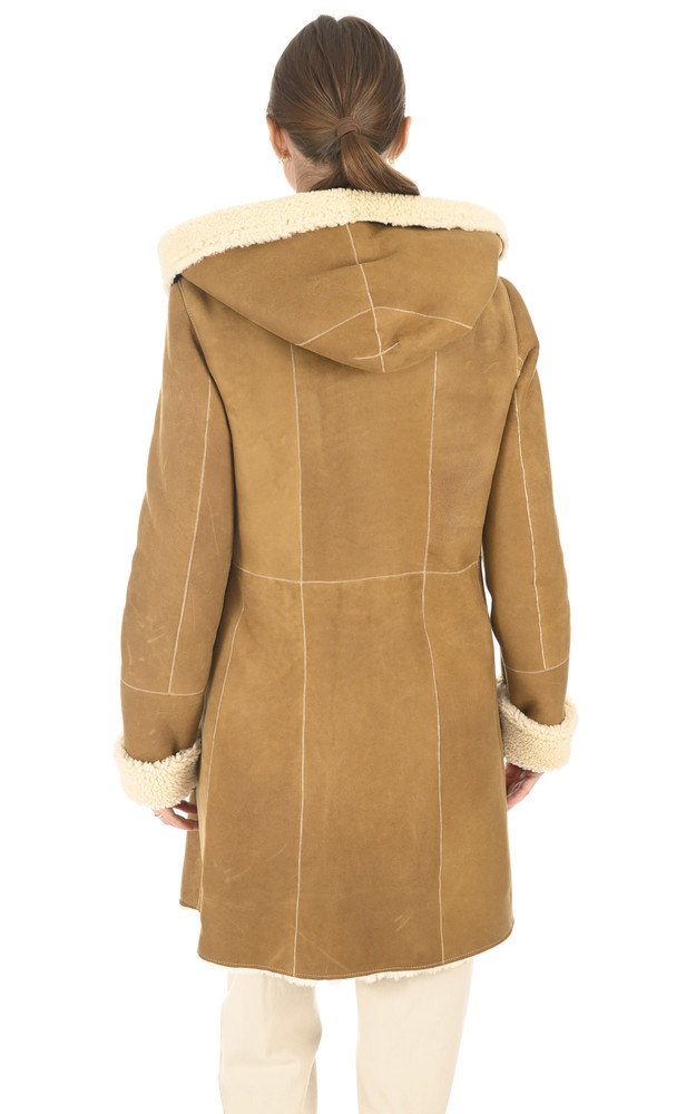 La Canadienne Manteau Agneau Merinillo Camel