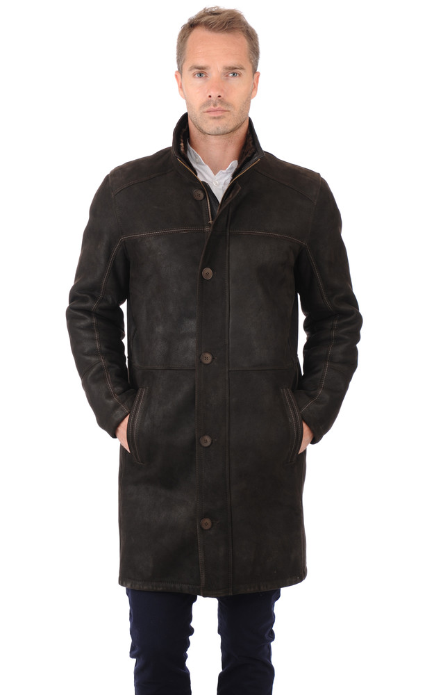 La Canadienne Manteau Agneau Merinos Homme