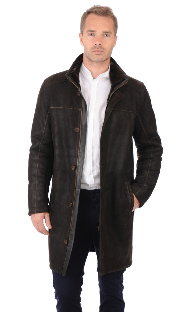 la canadienne Manteau Agneau Merinos Homme