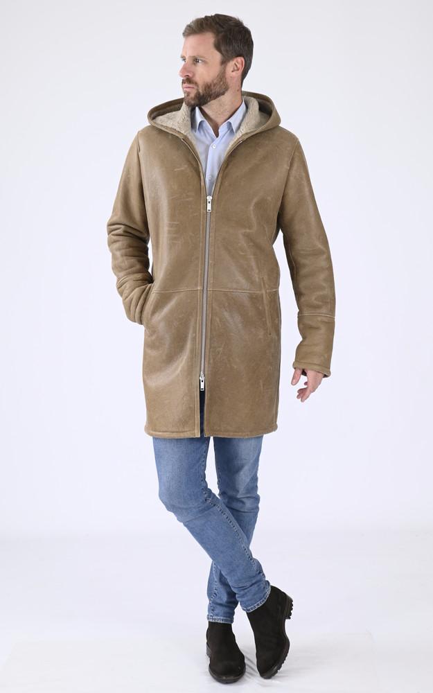 La Canadienne Manteau Agneau Mérinos Taupe