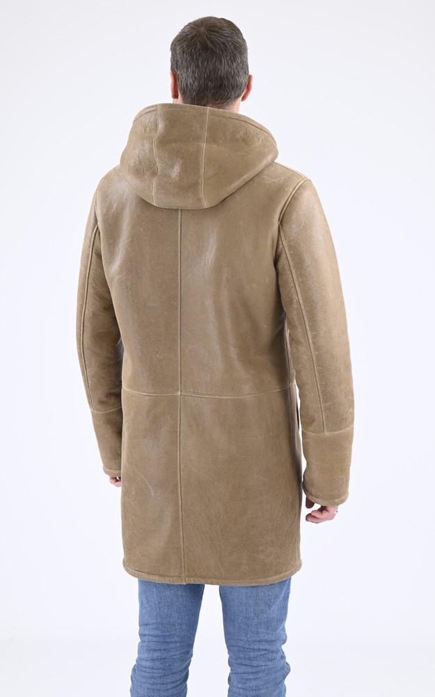 La Canadienne Manteau Agneau Mérinos Taupe