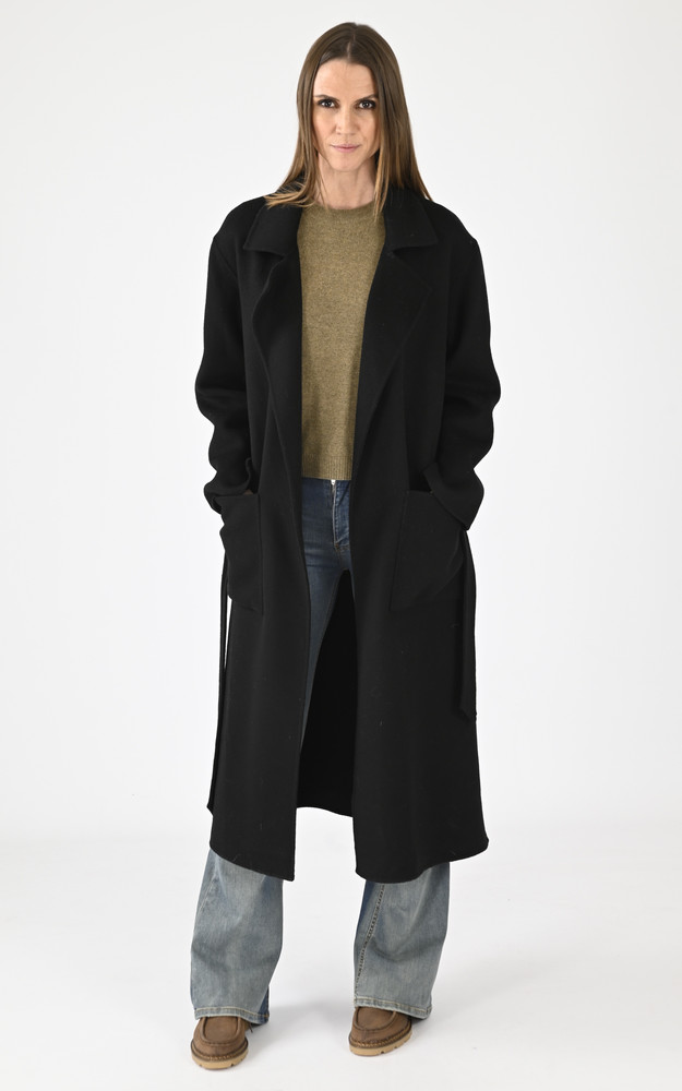 La Canadienne Manteau En Laine Allegoria Noir