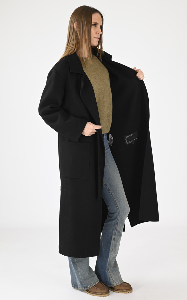 La Canadienne Manteau En Laine Allegoria Noir