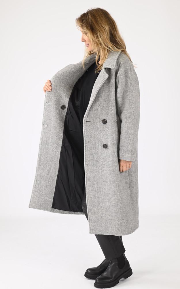 La Canadienne Manteau En Laine Gris