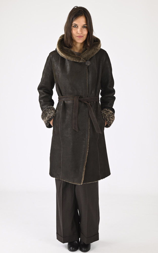 La Canadienne Manteau En Mérinillo Marron