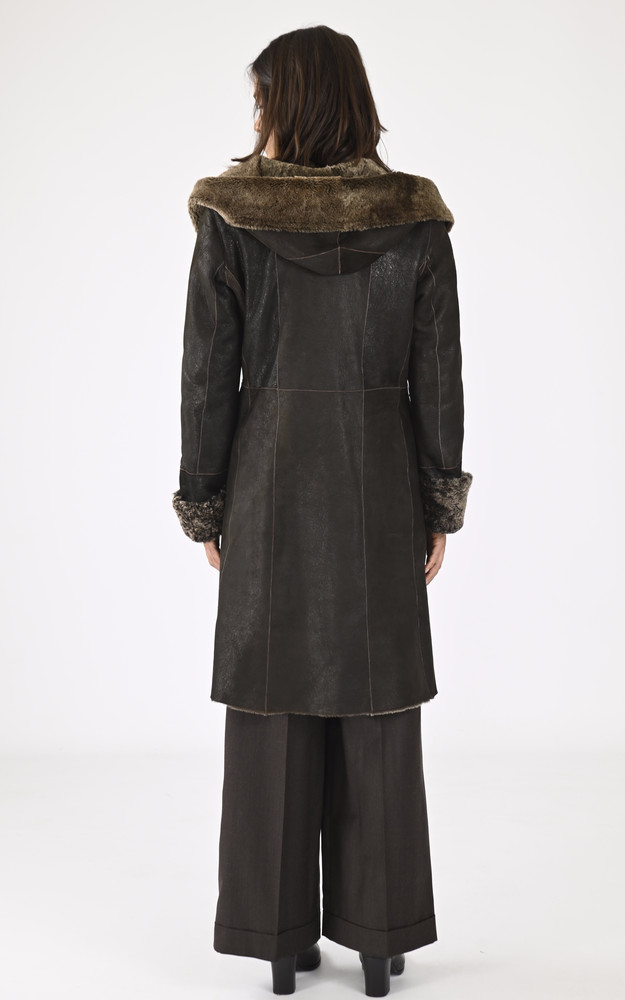 La Canadienne Manteau En Mérinillo Marron