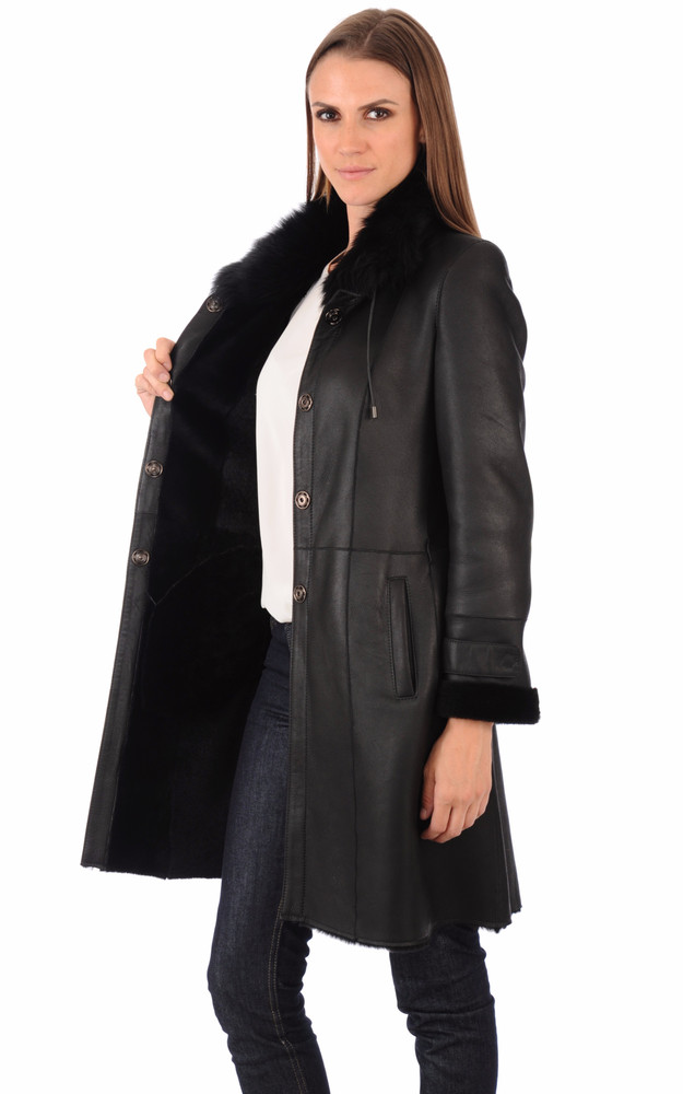 La Canadienne Manteau Entrefino Noir
