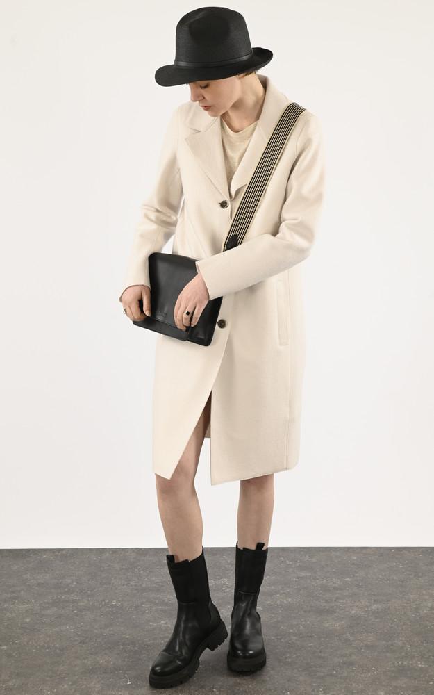 La Canadienne Manteau Laine Mareva Beige