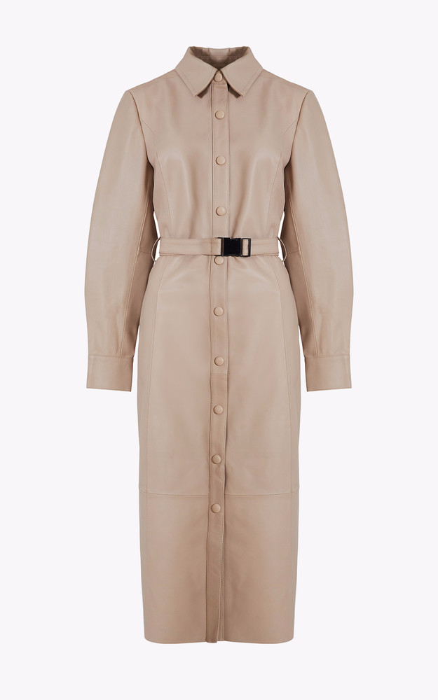 La Canadienne Manteau Long Cuir Princesa Sable