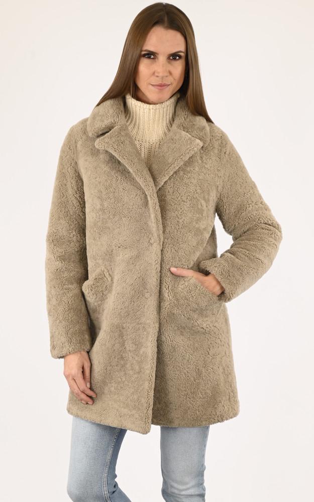 La Canadienne Manteau Mouton Taupe