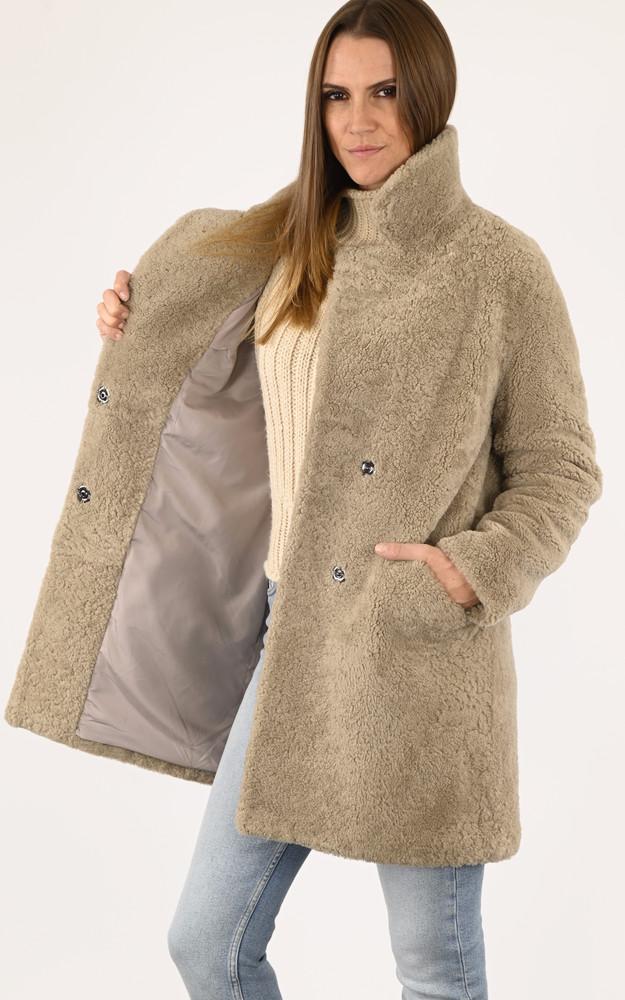La Canadienne Manteau Mouton Taupe