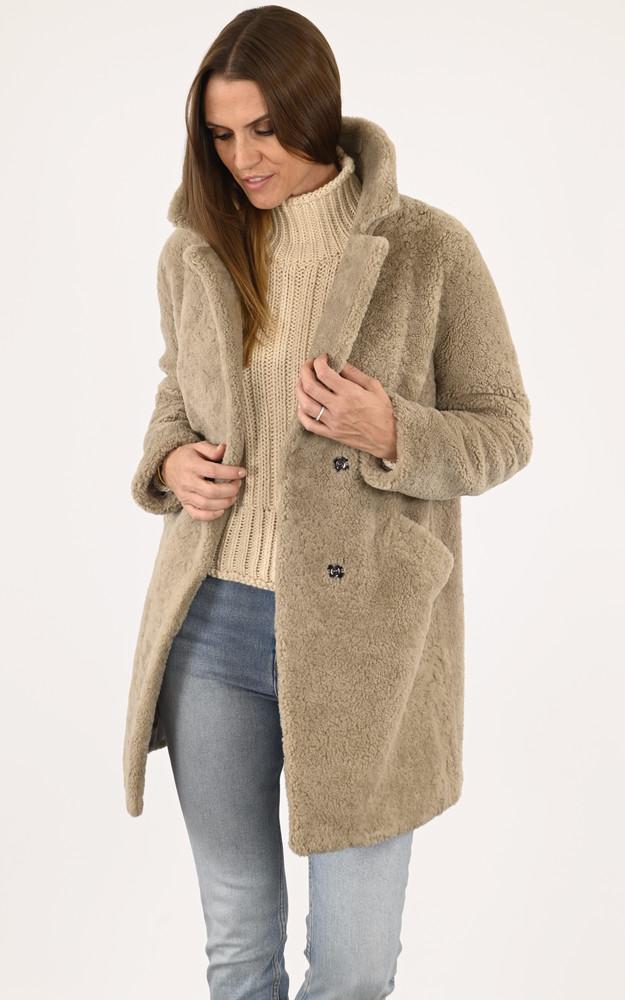 la canadienne Manteau mouton taupe