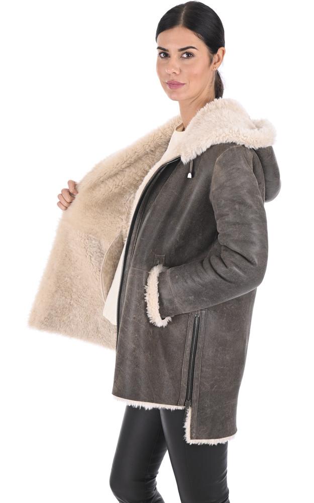 La Canadienne Manteau Peau Lainée Eden Old Cuir