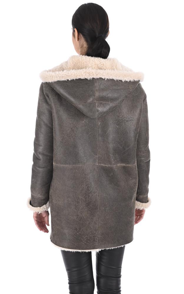 La Canadienne Manteau Peau Lainée Eden Old Cuir