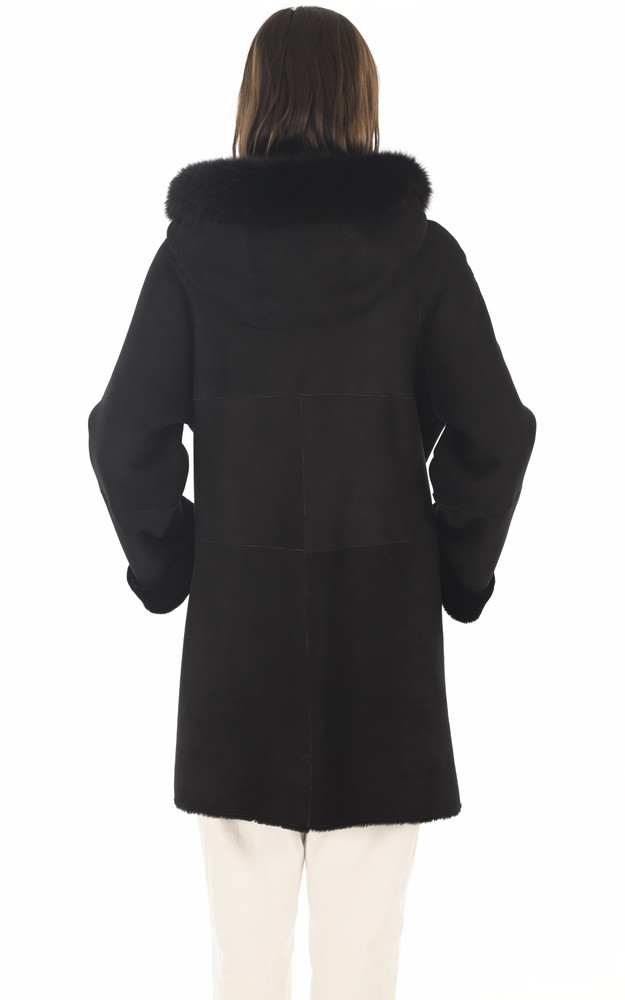 La Canadienne Manteau Peau Lainée Et Renard