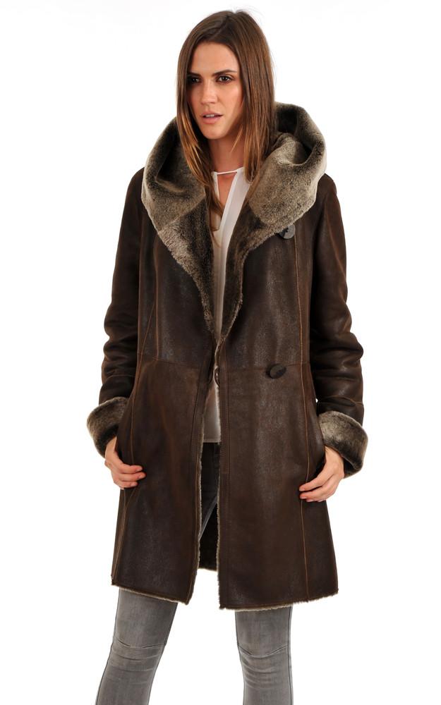La Canadienne Manteau Peau Lainée Merinillo