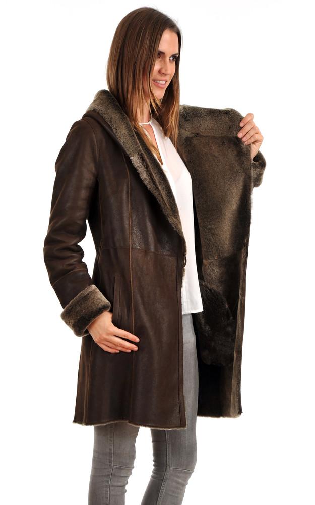 La Canadienne Manteau Peau Lainée Merinillo