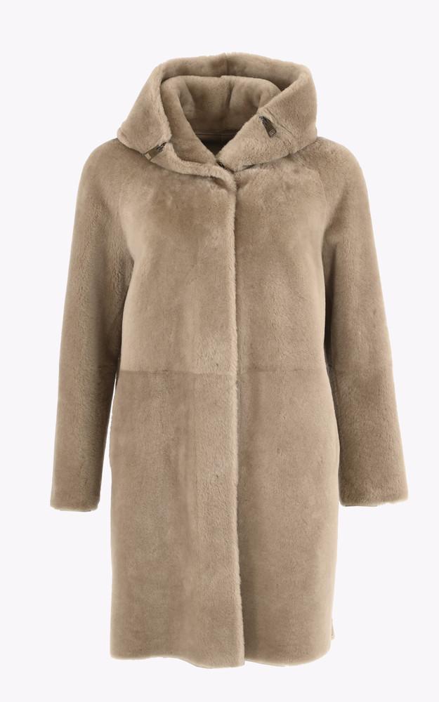 la canadienne Manteau réversible agneau sable