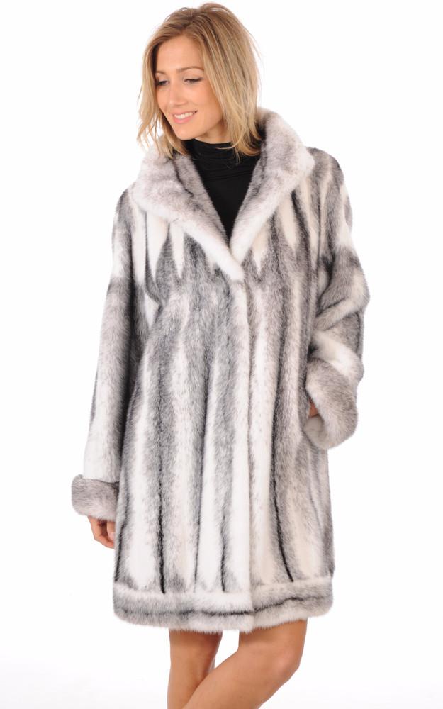 La Canadienne Manteau Vison Black Cross