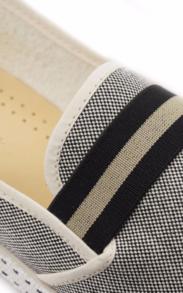 La Canadienne Mocassins En Toile Bleu