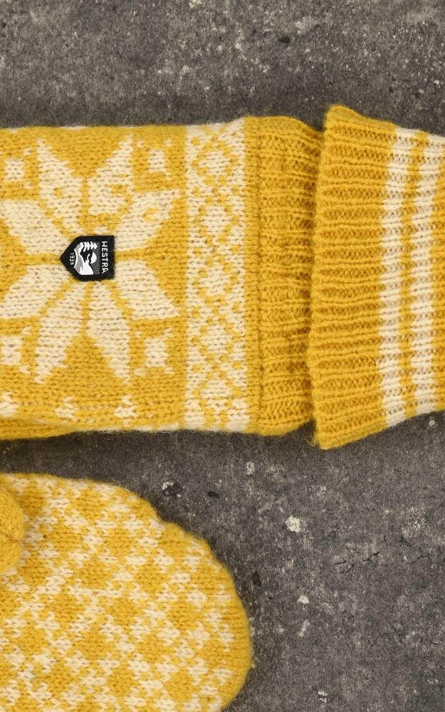 La Canadienne Moufles Chaudes Laine Jaune