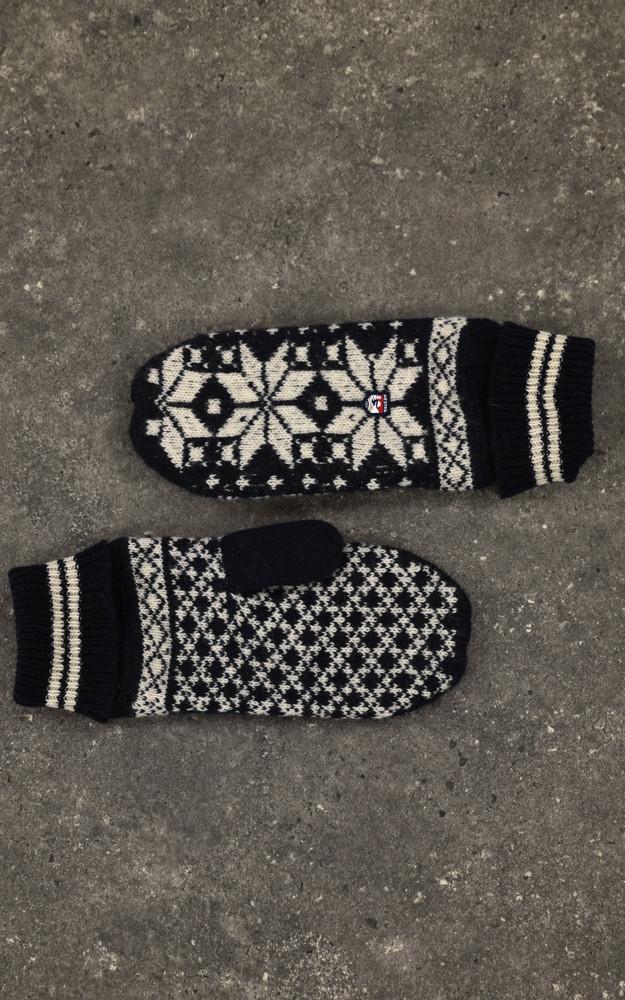 La Canadienne Moufles Chaudes Laine Marine