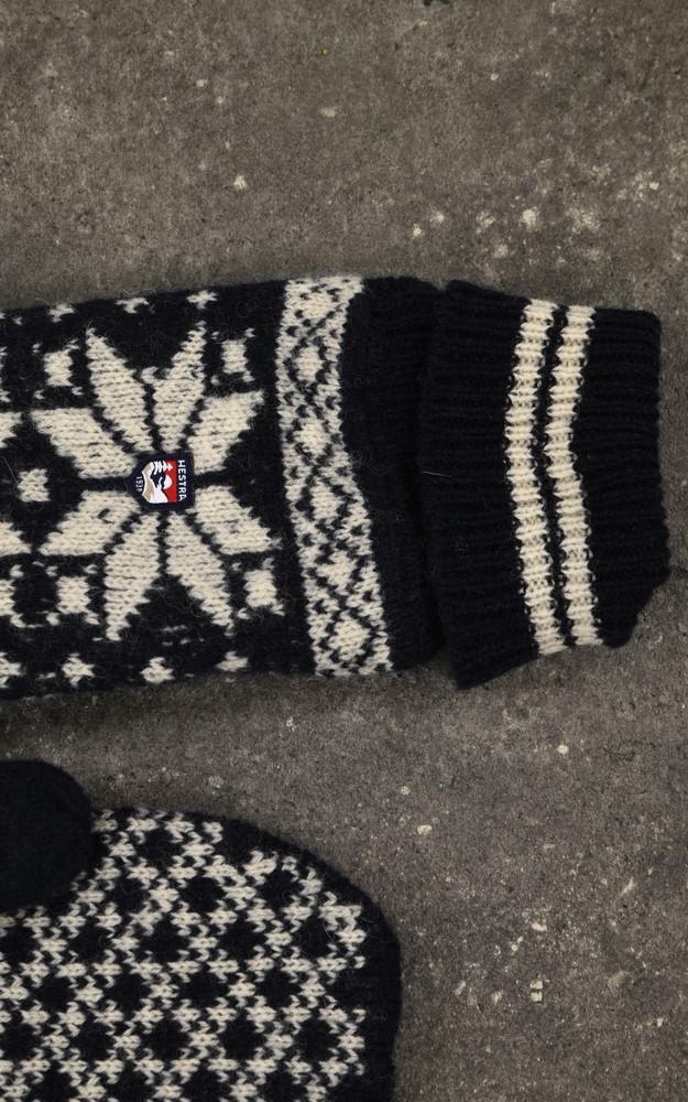 La Canadienne Moufles Chaudes Laine Marine